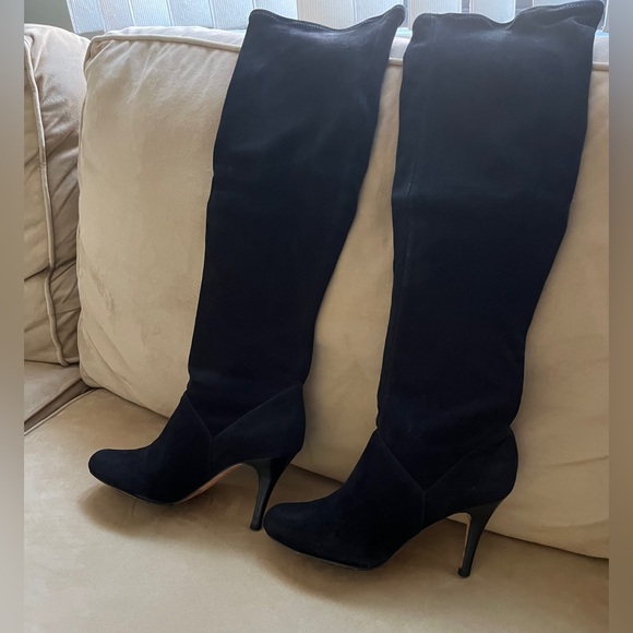 Cole Haan Air Talia Black Knee Boots - Picture 2 of 8